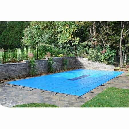 JOCOSIDAD 16 x 32 in. Aqua Master Solid Safety Pool Cover, Blue JO2845839
